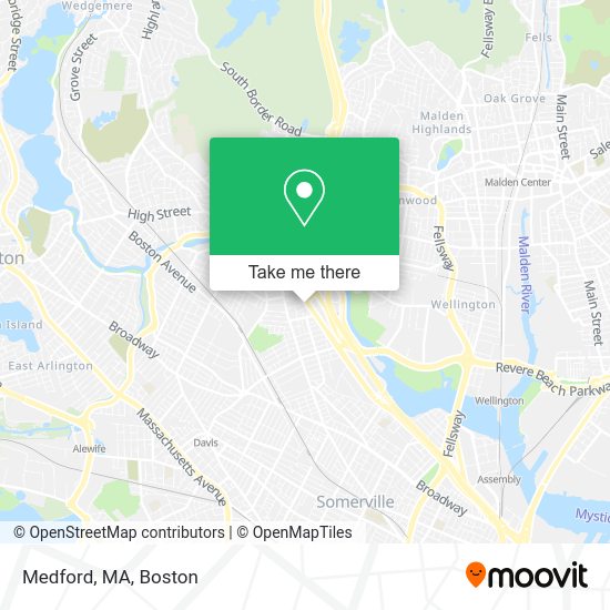 ¿Cómo llegar a Medford, MA en Autobús, Metro o Tren?