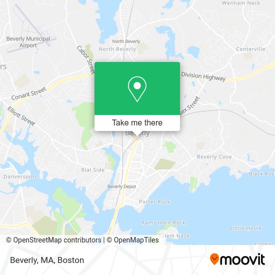 How to get to Beverly, MA by bus or train?