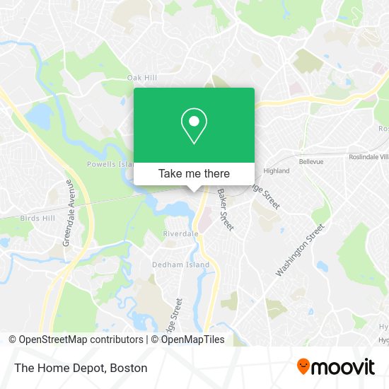 How to get to The Home Depot in Boston by bus, train or subway?