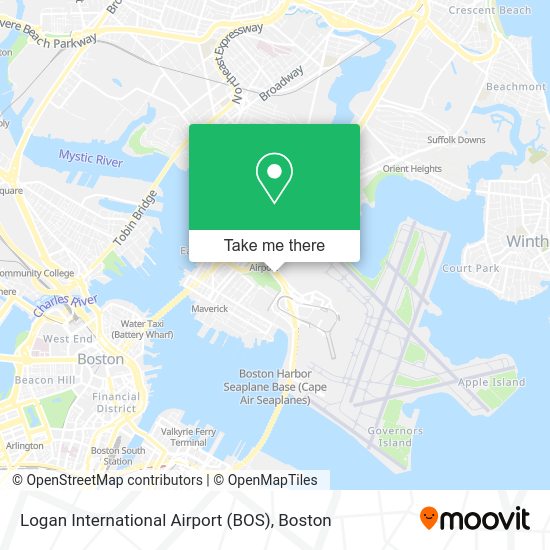 How to get to Logan International Airport (BOS) in Boston by subway