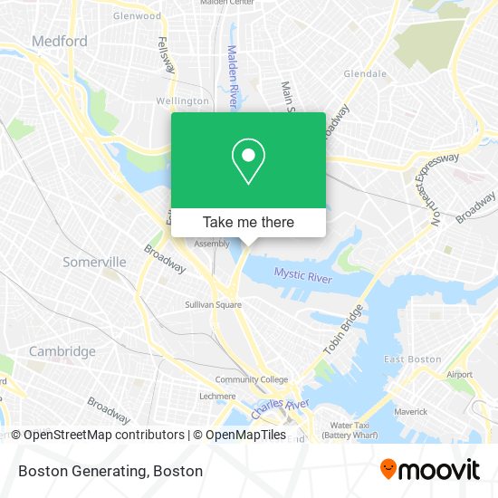 ¿Cómo llegar a Boston Generating en Everett en Autobús, Metro o Tren?