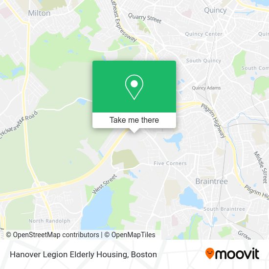 ¿Cómo llegar a Hanover Legion Elderly Housing en Braintree Town en