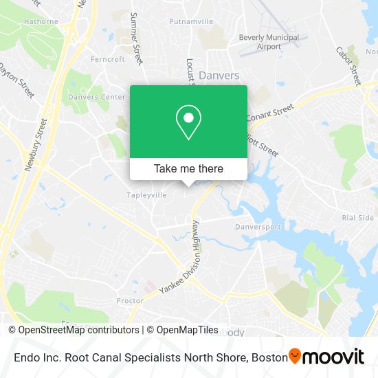 ¿Cómo llegar a Endo Inc. Root Canal Specialists North Shore en Danvers