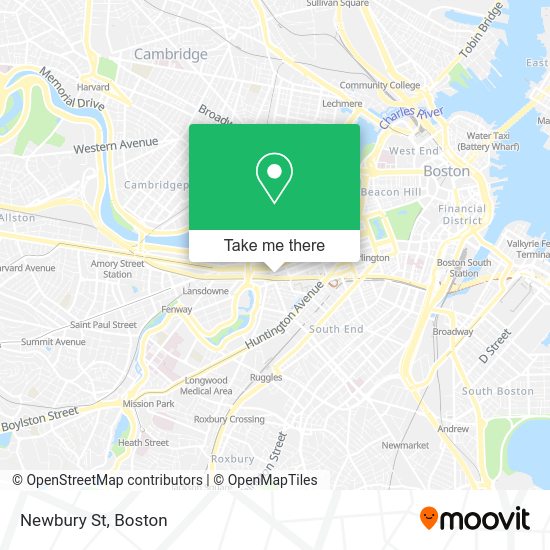 How to get to Newbury St in Boston by subway, bus or train?