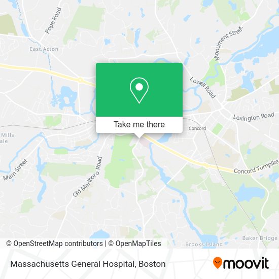 How to get to Massachusetts General Hospital in Boston by bus, train or subway?