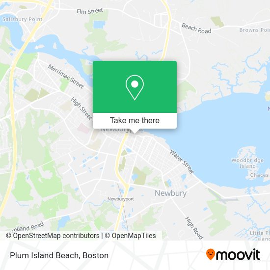 How to get to Plum Island Beach in Newburyport by bus or train?