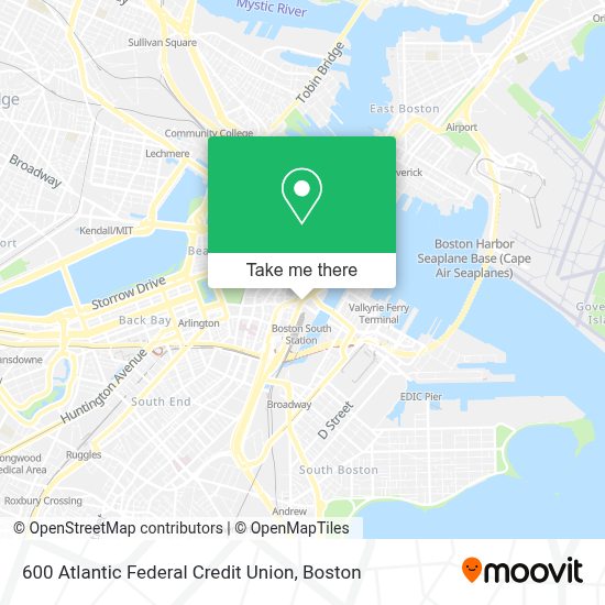 How to get to 600 Atlantic Federal Credit Union in Boston by Bus
