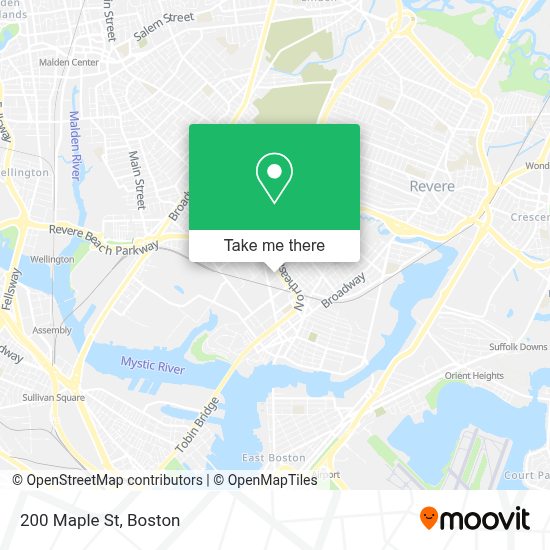 How to get to 200 Maple St in Chelsea by bus, subway or train?