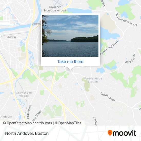 How to get to North Andover in Boston by bus or train?