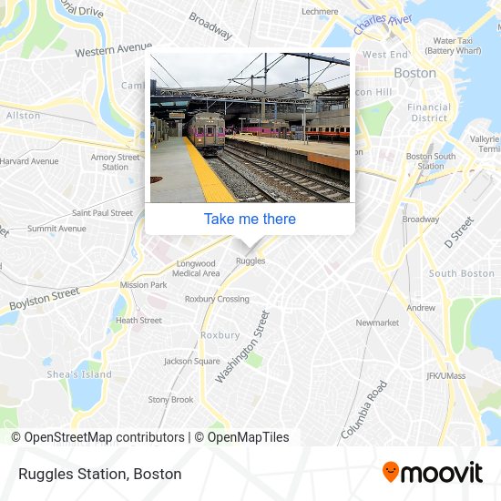 How to get to Ruggles Station in Boston by bus, subway or train?
