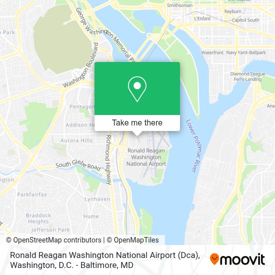 Ronald Reagan Washington National Airport Public Transportation