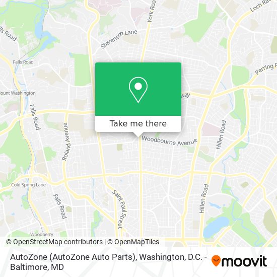 How To Get To Autozone (Autozone Auto Parts) In Baltimore By Bus Or Light Rail?