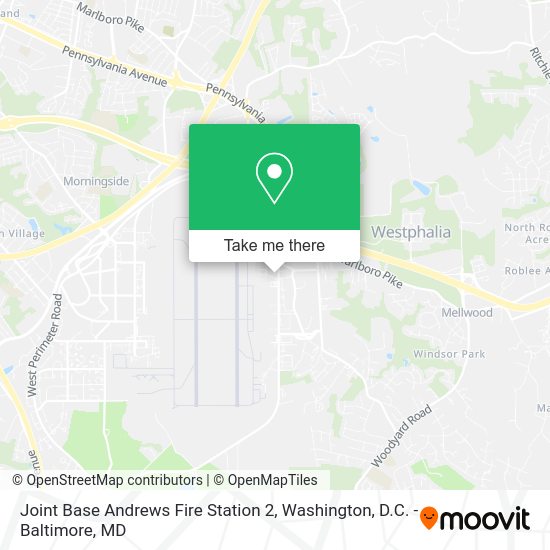 How to get to Joint Base Andrews Fire Station 2 in Prince