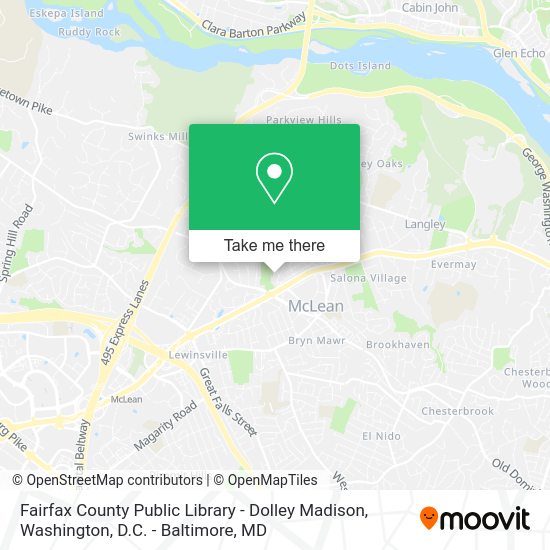 How to get to Fairfax County Public Library Dolley Madison by Bus or Metro?
