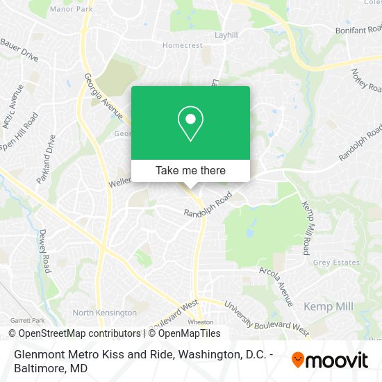 How to get to Glenmont Metro Kiss and Ride in Montgomery County by bus