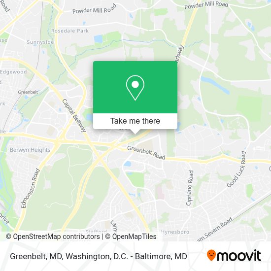 How to get to Greenbelt, MD in Prince County by bus, metro or