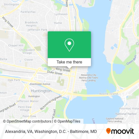 How to get to Alexandria, VA by bus, metro or train?
