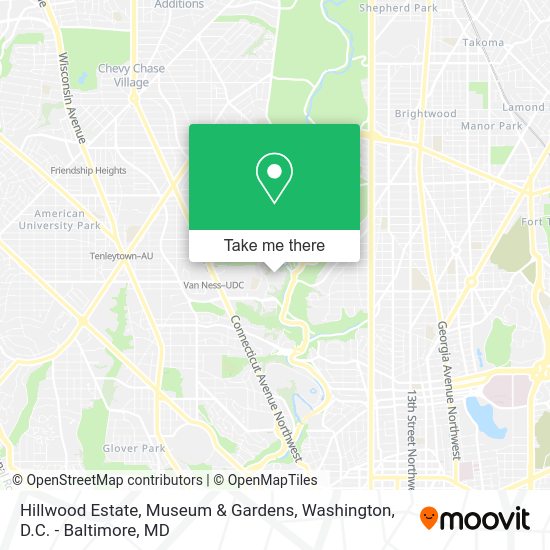 How to get to Hillwood Estate, Museum & Gardens in Washington by metro