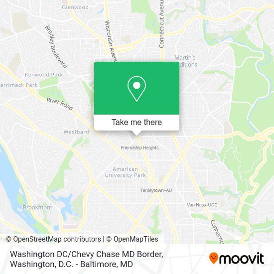 How to get to Washington DC / Chevy Chase MD Border in Montgomery