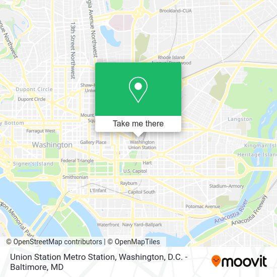 How to get to Union Station Metro Station in Washington by metro, bus