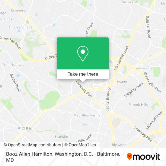 Booz Allen Hamilton Locations Global Map How to get to Booz Allen Hamilton in Tysons Corner by Bus or Metro Moovit