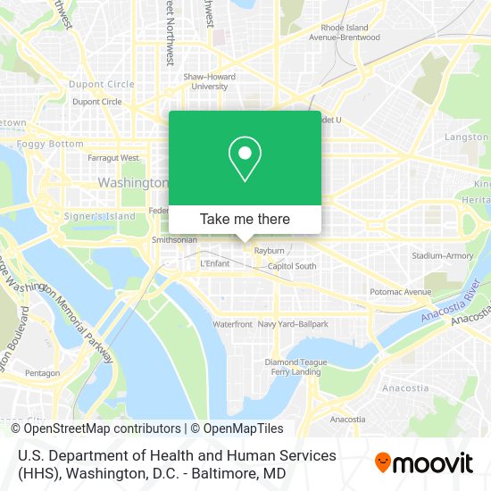 How to get to U.S. Department of Health and Human Services (HHS) in