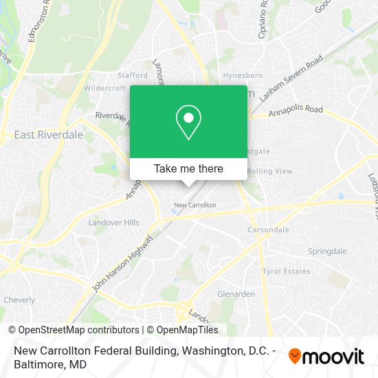 How to get to New Carrollton Federal Building in Washington, D.C