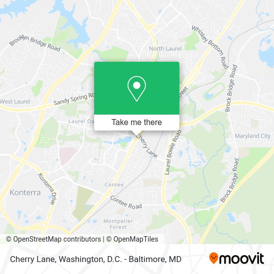 How to get to Cherry Lane in Prince County by bus or train?