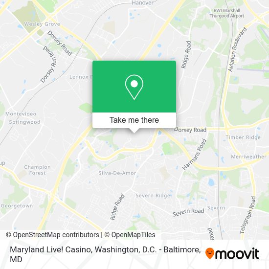 How to get to Maryland Live! Casino in Anne Arundel County by bus