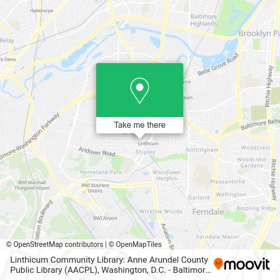How to get to Linthicum Community Library Anne Arundel County Public