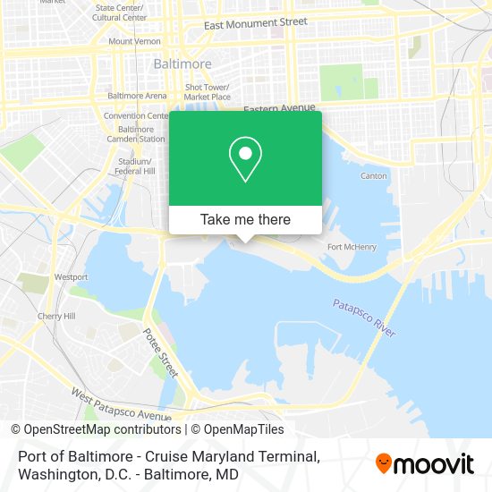 How to get to Port of Baltimore Cruise Maryland Terminal by bus