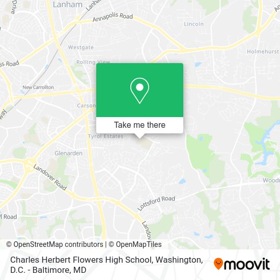 How to get to Charles Herbert Flowers High School in Prince