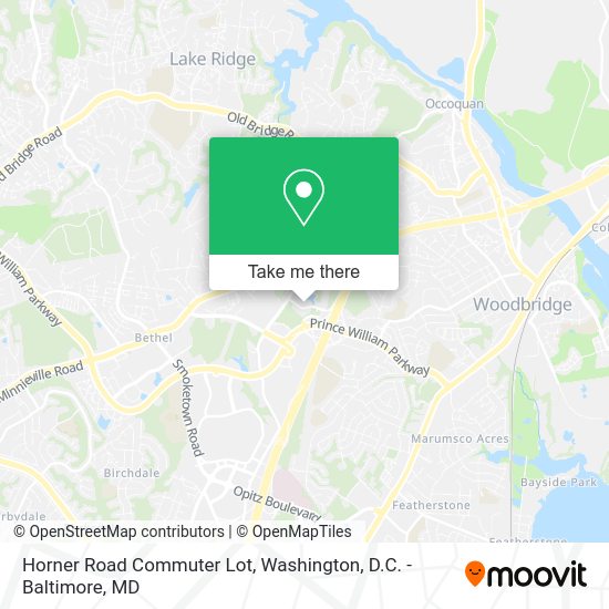 How to get to Horner Road Commuter Lot in Potomac Mills by Bus or Metro?