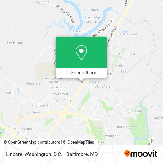 ¿Cómo llegar a Lincare en Washington, D.C. Baltimore, MD en Autobús, Metro o Tren?
