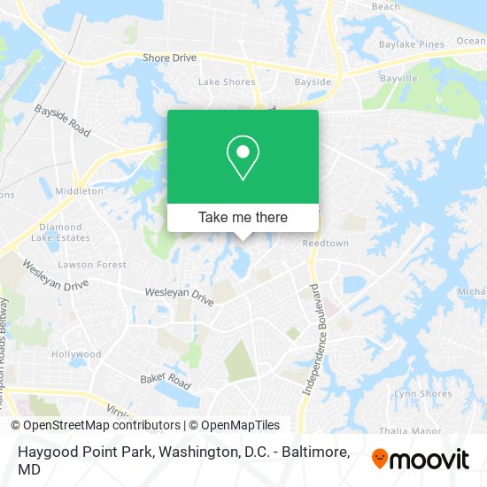 How to get to Haygood Point Park in Virginia Beach by Light Rail, Train