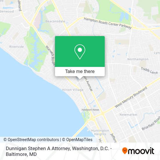 How to get to Dunnigan Stephen A Attorney in Newport News by bus, train