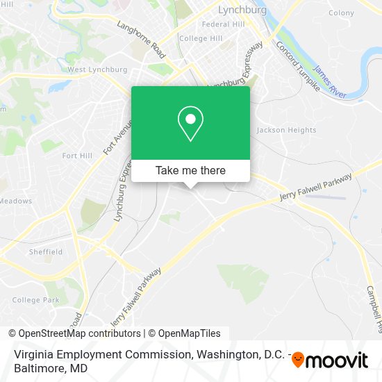 ¿Cómo llegar a Virginia Employment Commission en Lynchburg en autobús