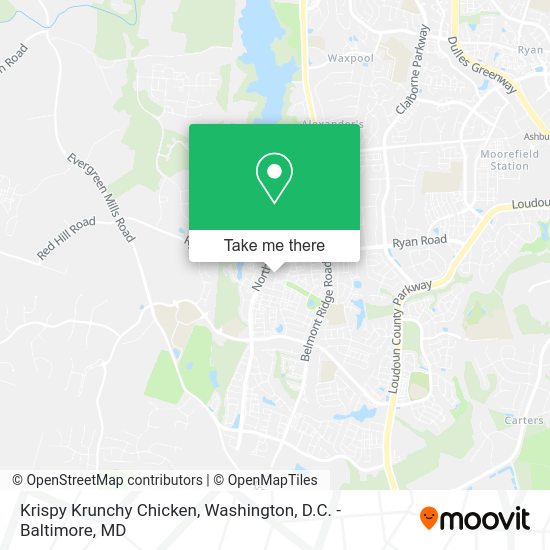 ¿Cómo llegar a Krispy Krunchy Chicken en Loudoun County en Autobús o Metro?