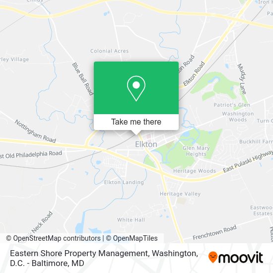 ¿Cómo llegar a Eastern Shore Property Management en Cecil County en