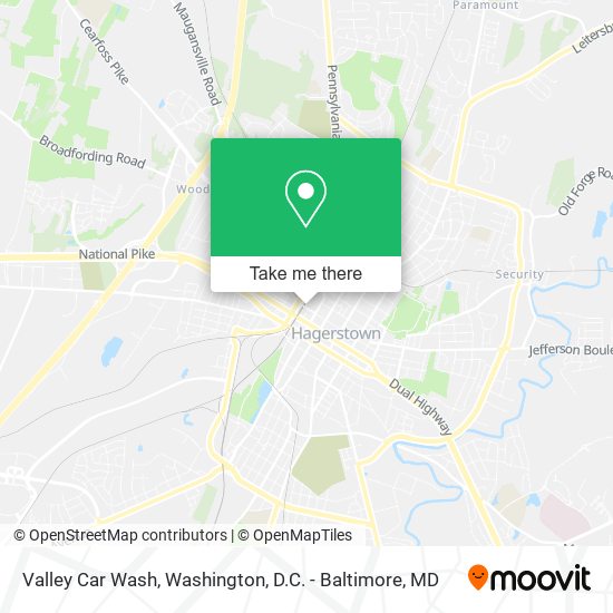 ¿Cómo llegar a Valley Car Wash en Hagerstown en autobús?