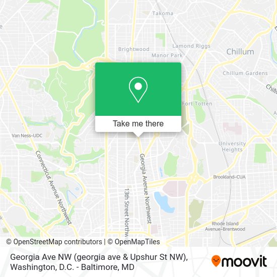 How to get to Ave NW ave & Upshur St NW) in Washington