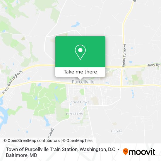 How to get to Town of Purcellville Train Station in Loudoun County by