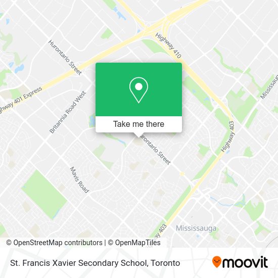 How to get to St. Francis Xavier Secondary School in Mississauga by bus?