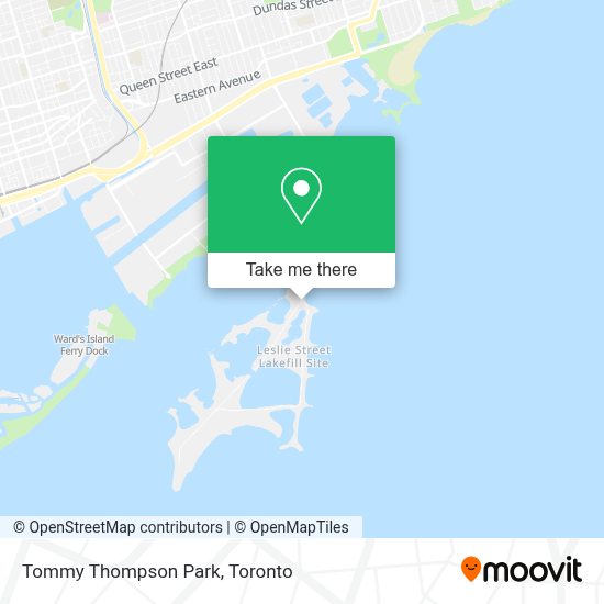 Tommy Thompson Park Map How to get to Tommy Thompson Park in Lake Ontario by Bus, Subway or
