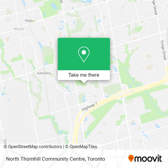 How to get to North Thornhill Community Centre in Vaughan by bus