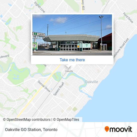 How to get to Oakville GO Station by bus or train?
