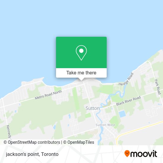 How to get to jackson's point in by bus or train?