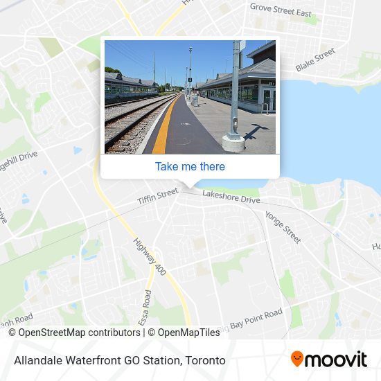 How to get to Allandale Waterfront GO Station in Barrie by bus or train?