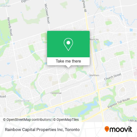 Comment aller à Rainbow Capital Properties Inc à Markham en Bus ou Train
