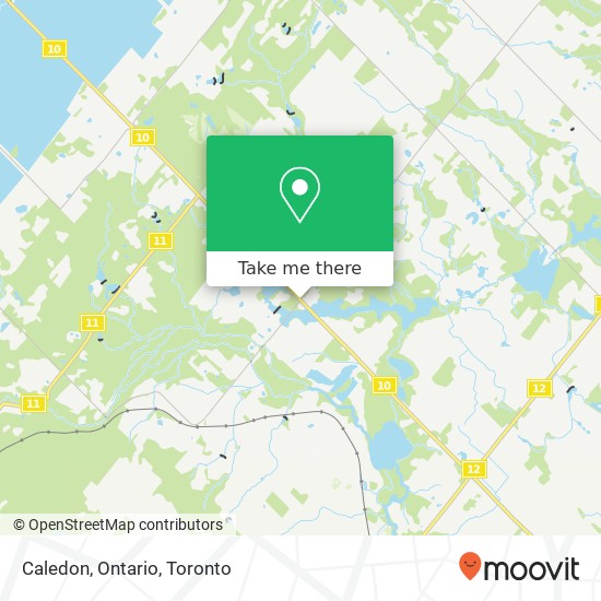 How to get to Caledon, Ontario by bus?